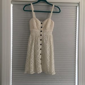 off-white lace dress